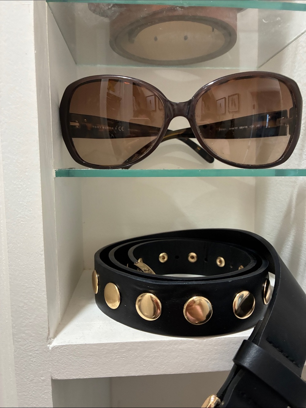 Tory Burch Tortoise Shell Frame Sunglasses with Brown Lenses